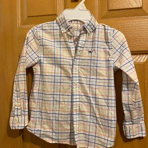 Vineyard Vines Kids Pastel Plaid Button Down Shirt